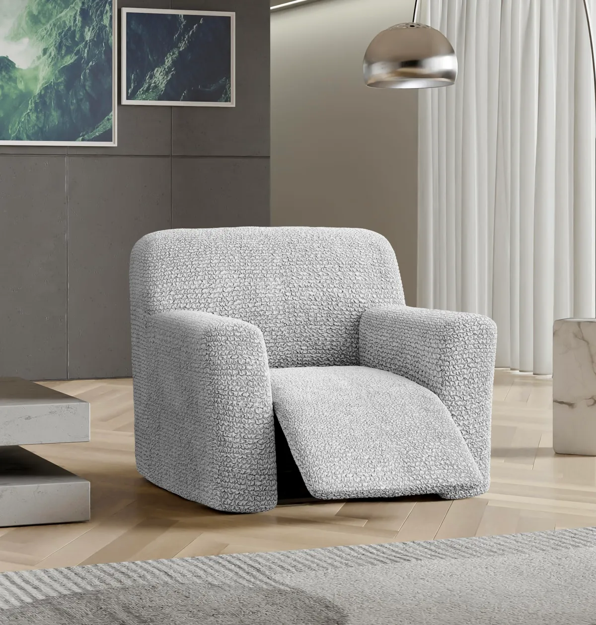 Recliner Chair Slipcover - 1-Piece Furniture Protector - Form Fit, Machine Washable -MicrofibraCollection — image 26