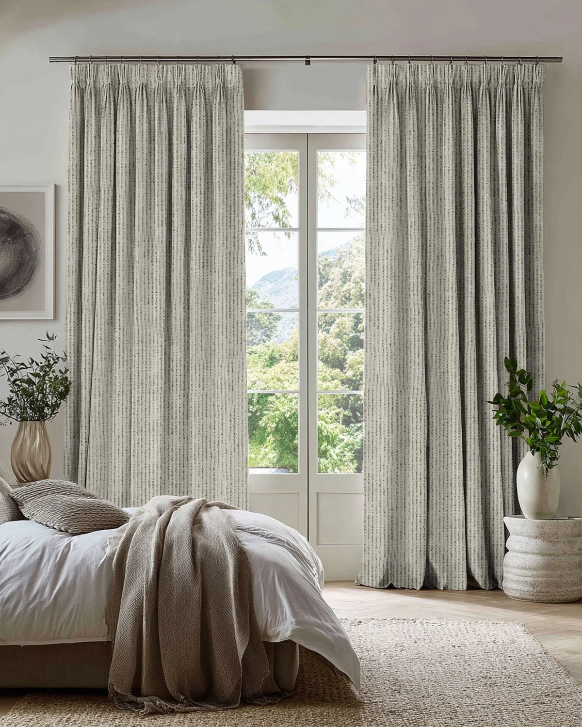 Liwa Linen Blend Patterned Custom Curtain — image 4