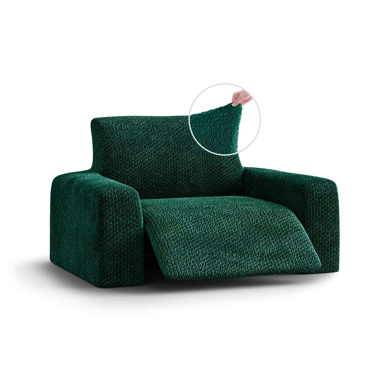 Recliner Chair Slipcover - 1-Piece Furniture Protector - Form Fit, Machine Washable -VelvetCollection — image 13