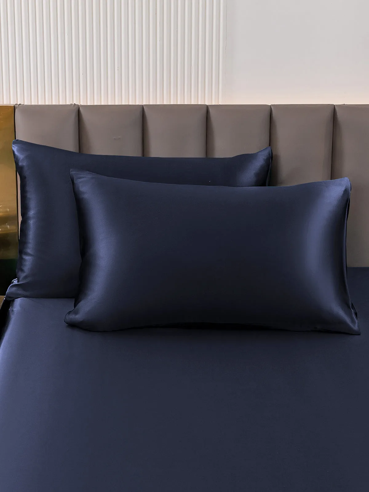 2Pcs 19Momme 100% Mulberry Silk Pillowcases Bundle - Hidden Zipper — image 4