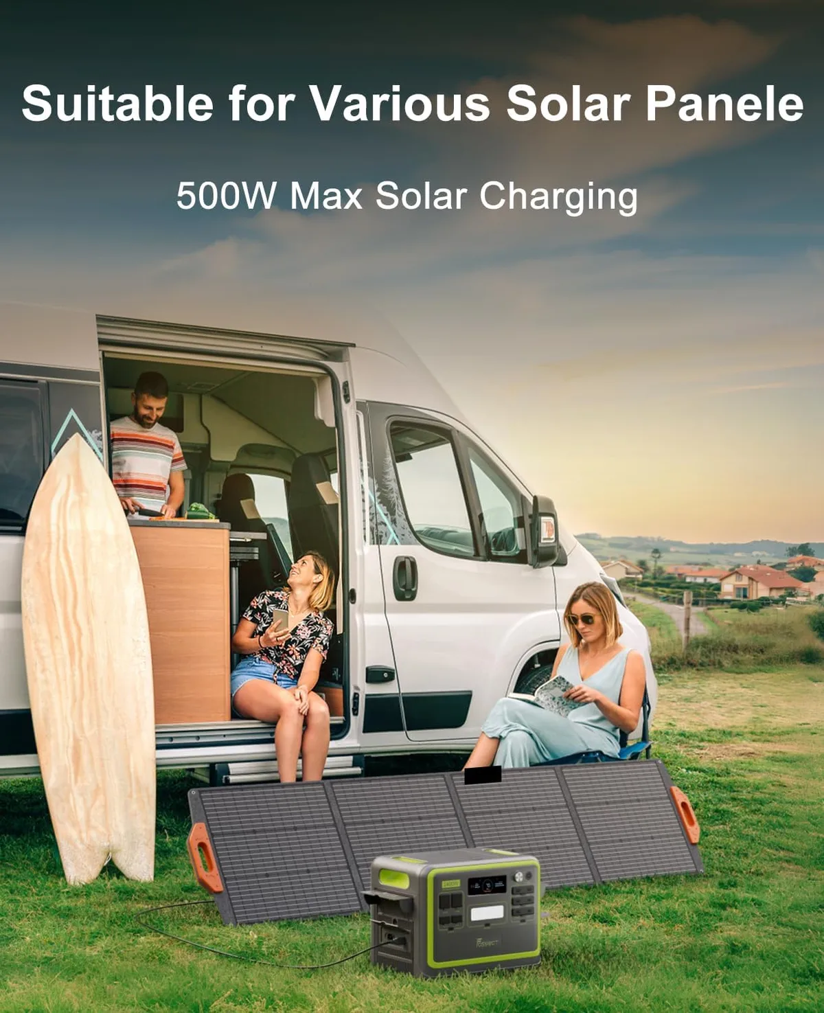 FOSSiBOT F2400 + 420W Portable Solar Panel | Solar Generator Kit — image 3