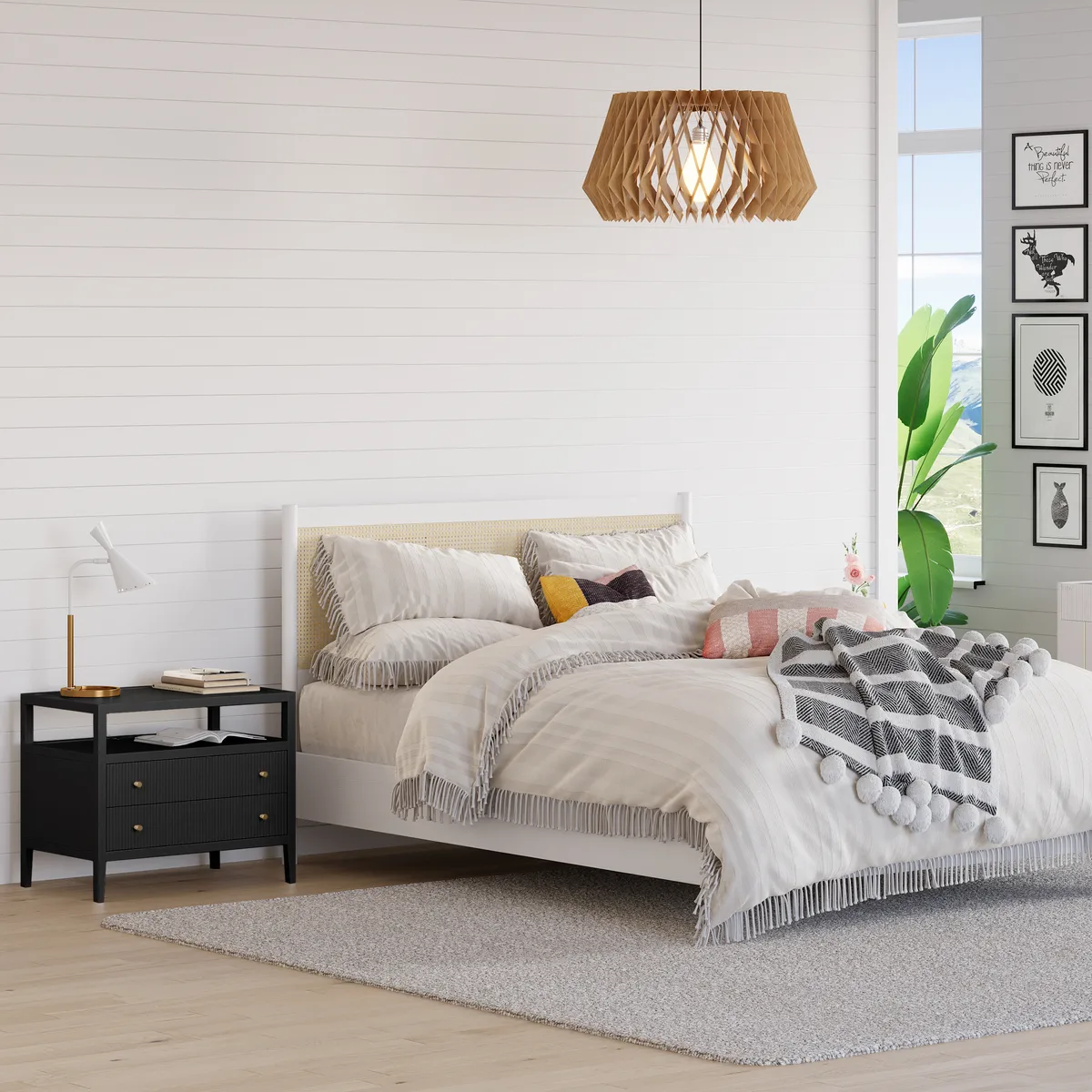 30" Wide Long Modern Smart Nightstand — image 16