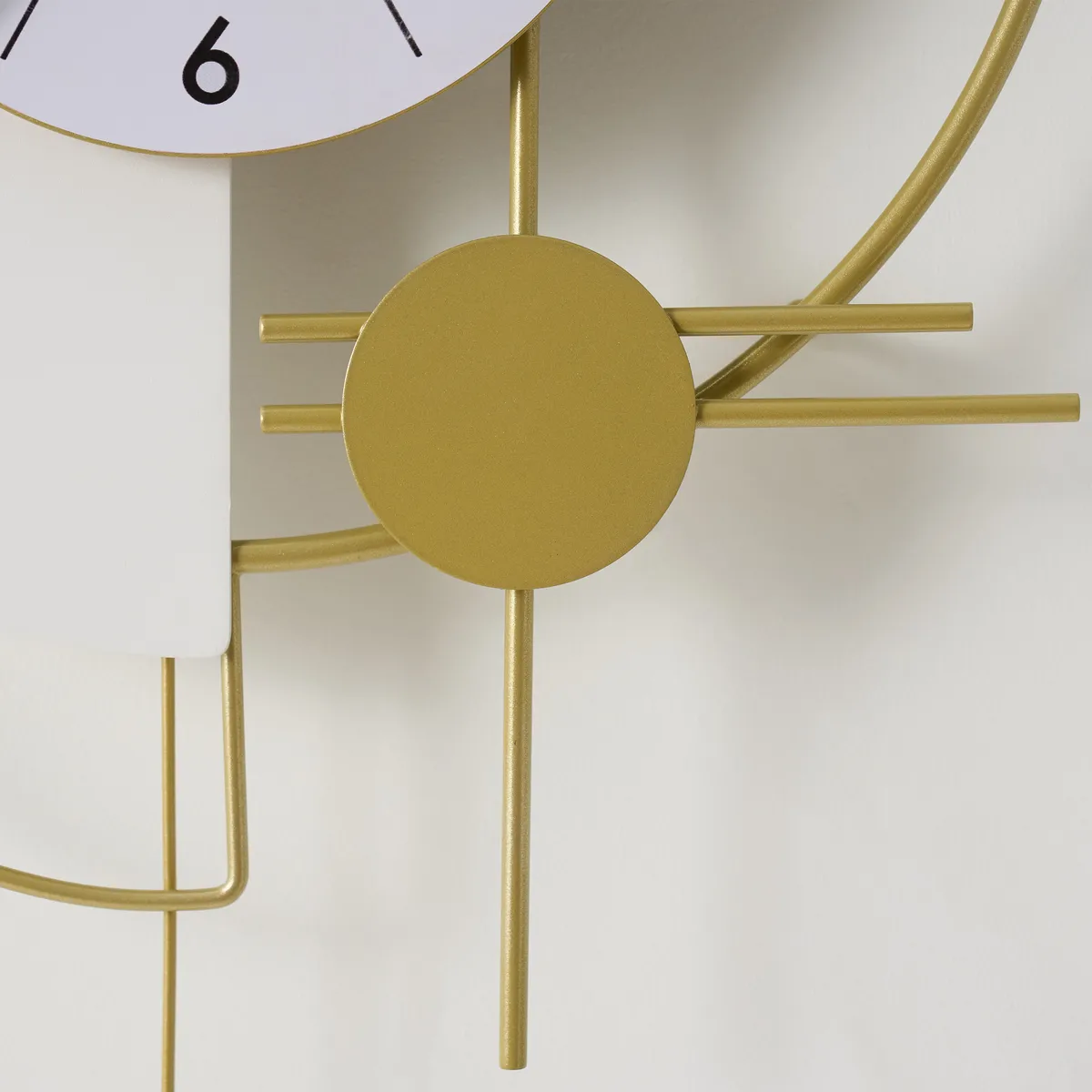 30" Modern Metal Wall Clock with Dimmable LED Light and Remote Control — image 10