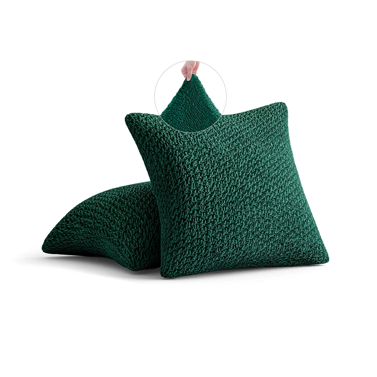 Pillow Slipcovers - 1-Piece Furniture Protector - Form Fit, Machine Washable -VelvetCollection — image 11