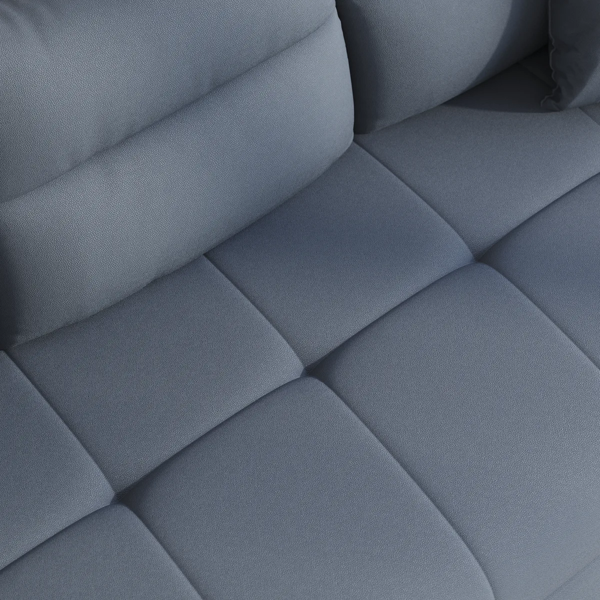 Leather Queen Size Sleeper Sofa with Trundle Pull Out Sofa Bed — image 9
