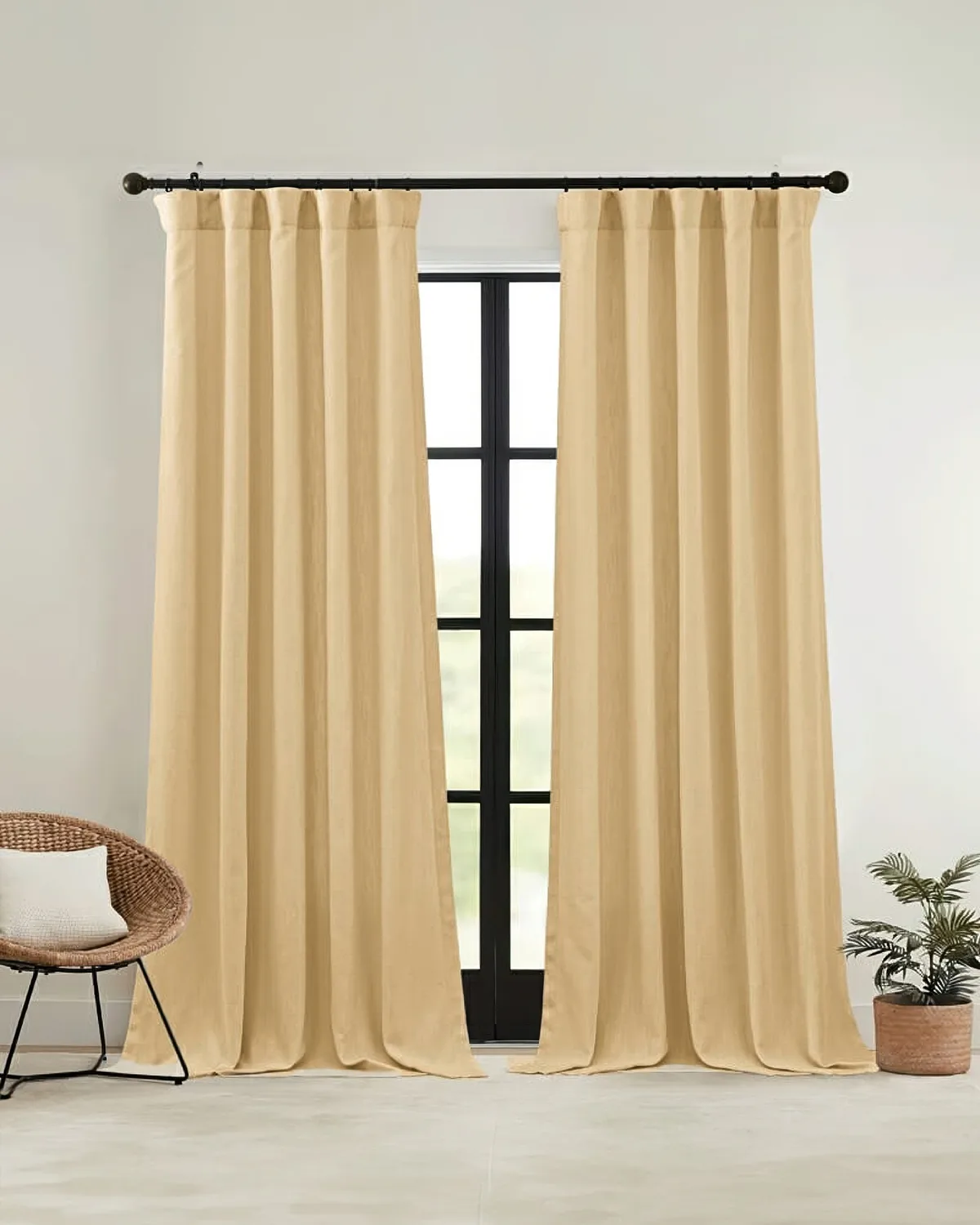 Voy Linen Look Custom Curtain — image 4