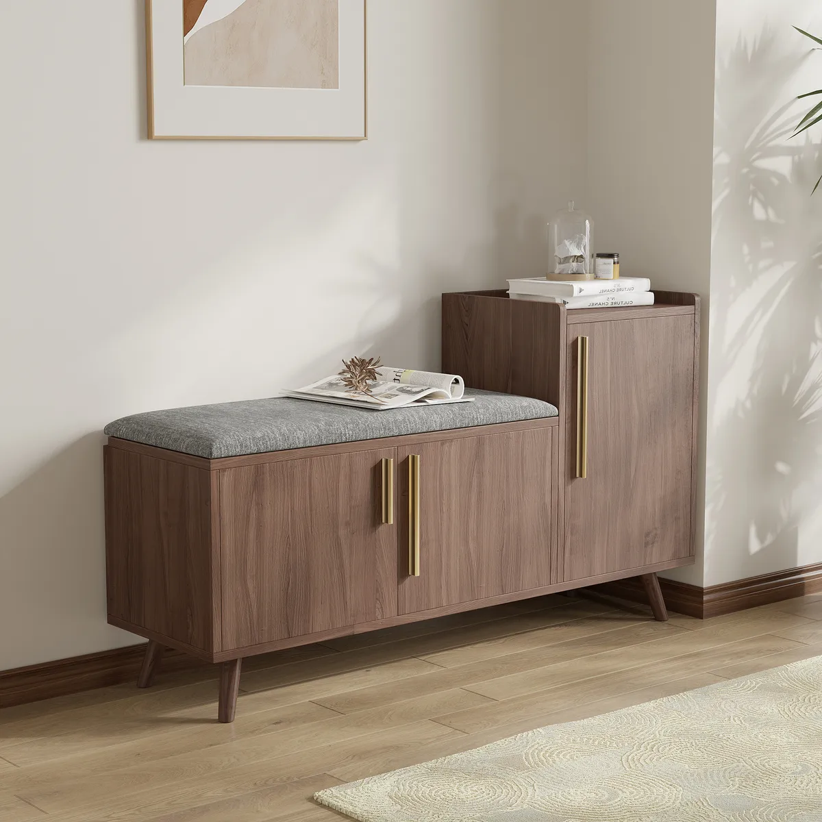 Shoe Storage Entryway Bench — image 21