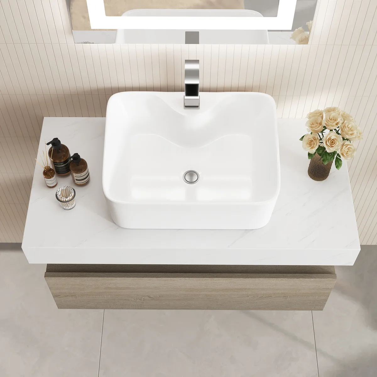 35.4" Floating Bathroom Vanity Set with Single Sink — image 13