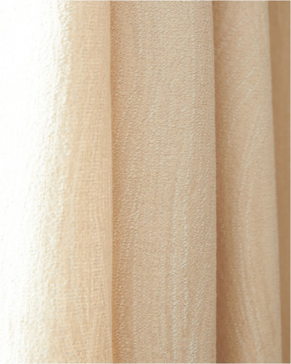 Tide 39 x 108 Inch Goblet Cream Linen Textured Curtain — image 2