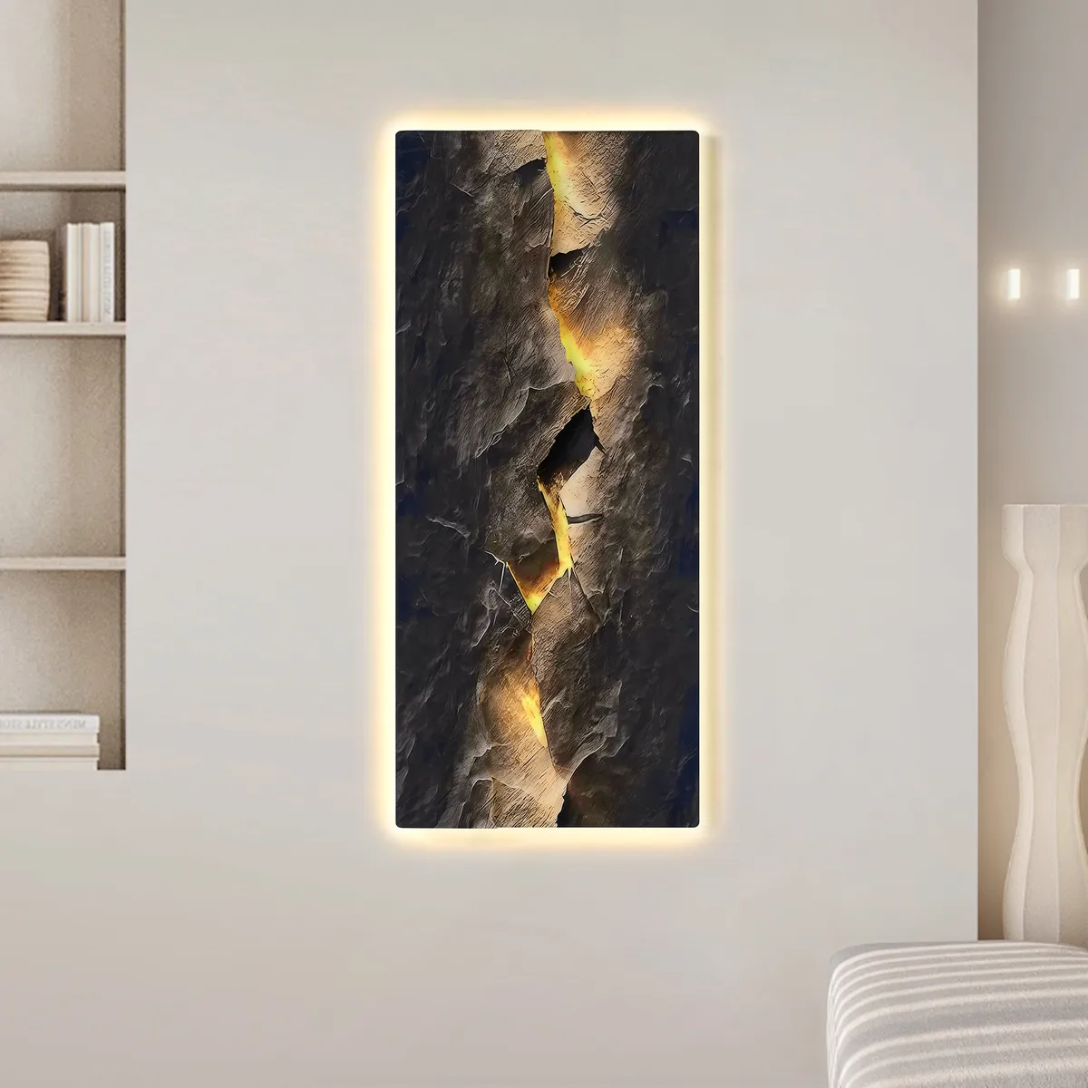 Extra-Large Modern LED Wall Art with Backlit Light Home Decor — USB Powered — image 5
