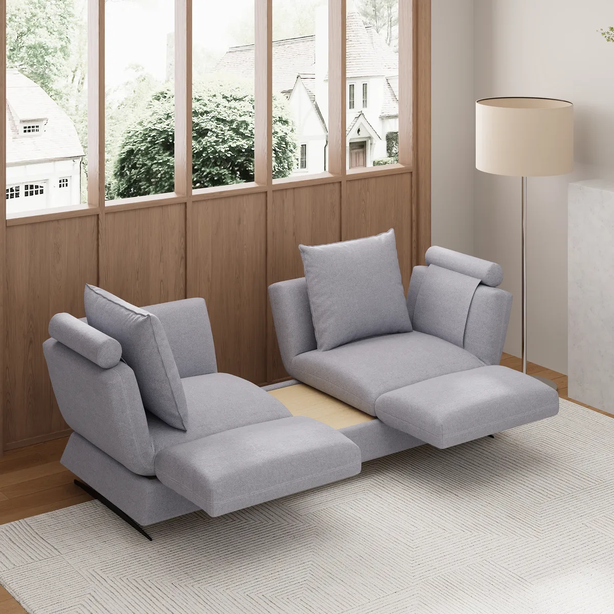 84" Rotatable Convertible Sleeper Sofa Cotton & — image 11