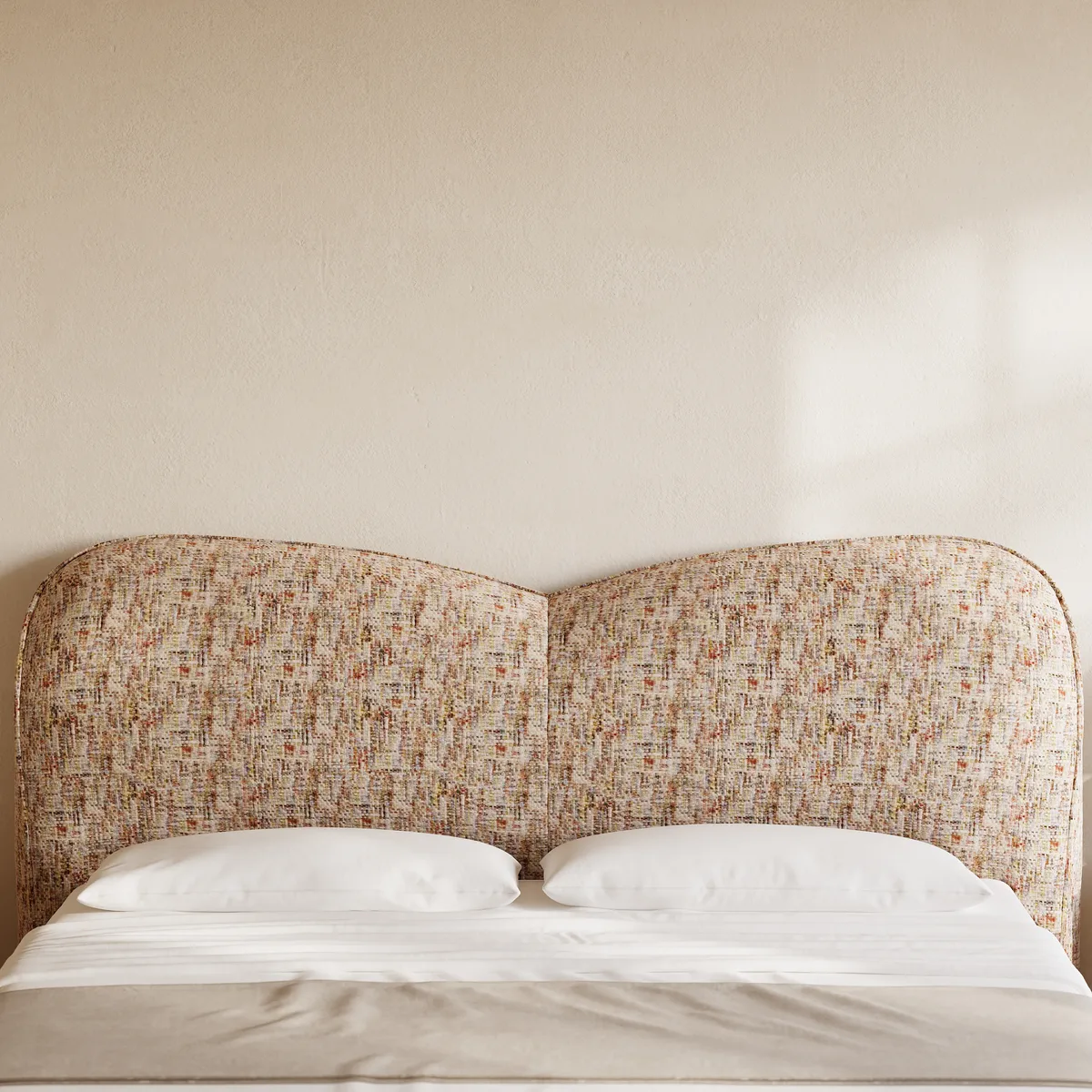Modern King Size Chenille Upholstered Bed — image 24