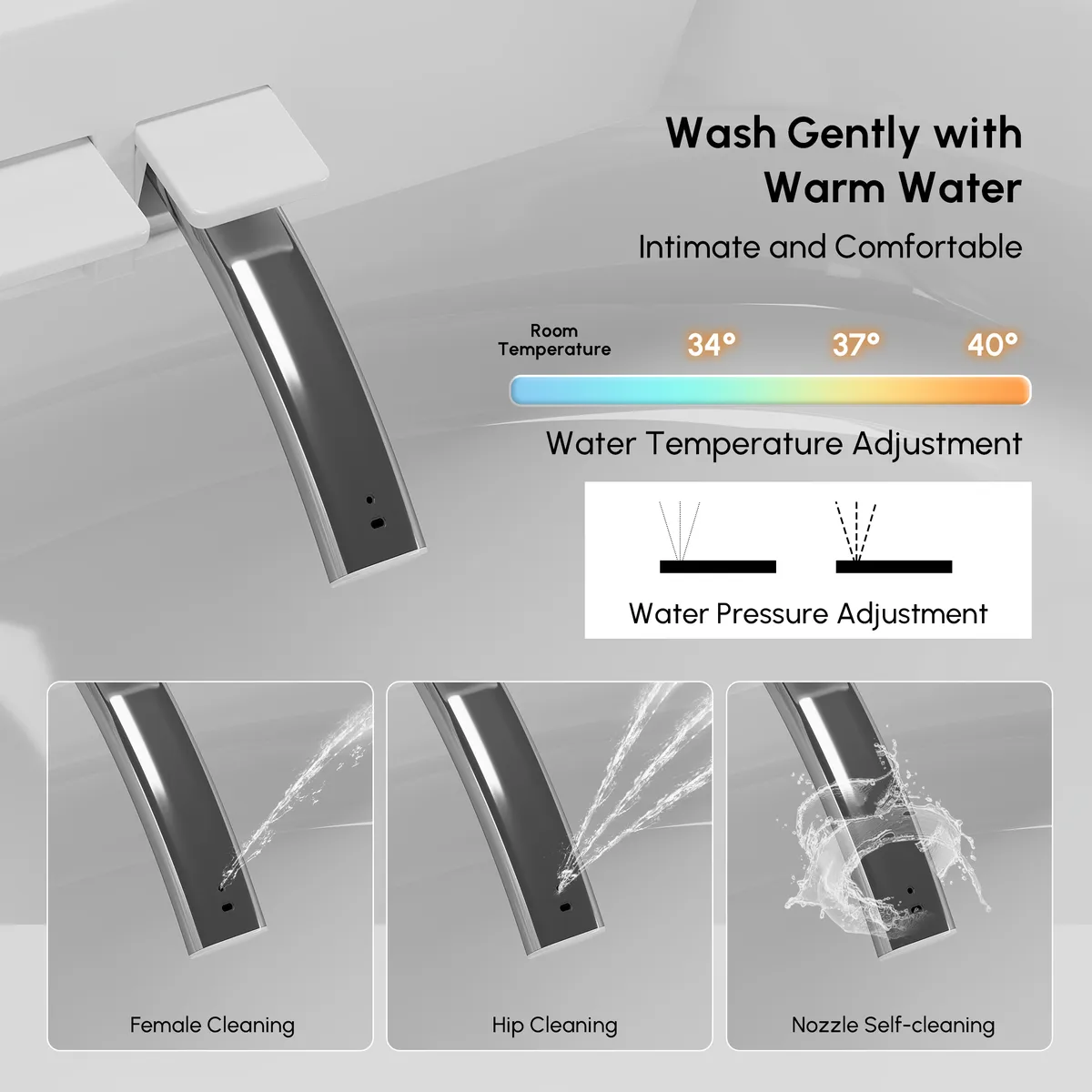 Glowin K5 Smart Bidet Toilet with Built-in Tank, Auto Open Lid & Child Seat — image 9