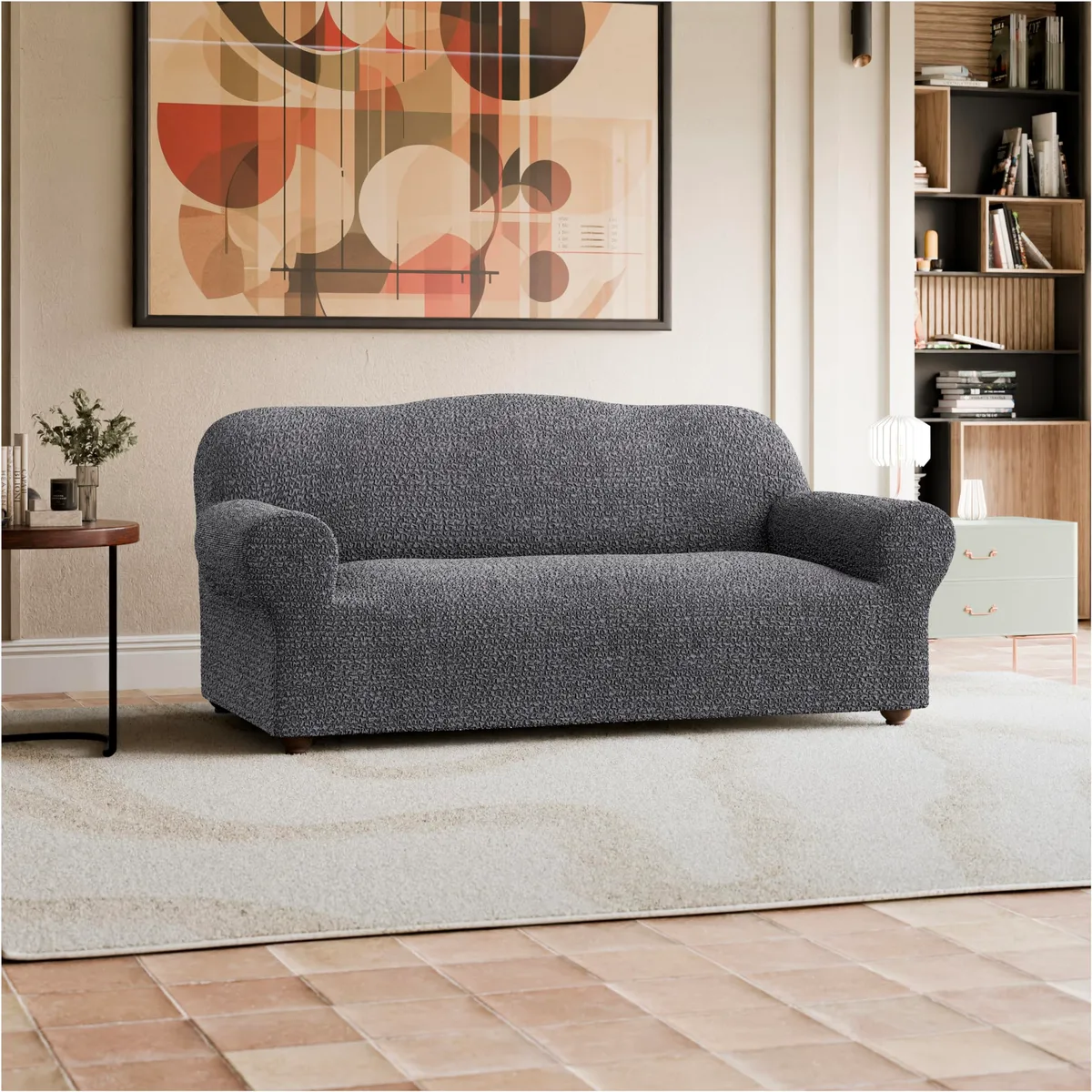 Sofa Slipcovers - 1-Piece Furniture Protector - Form Fit, Machine Washable - CottonRich Collection — image 11