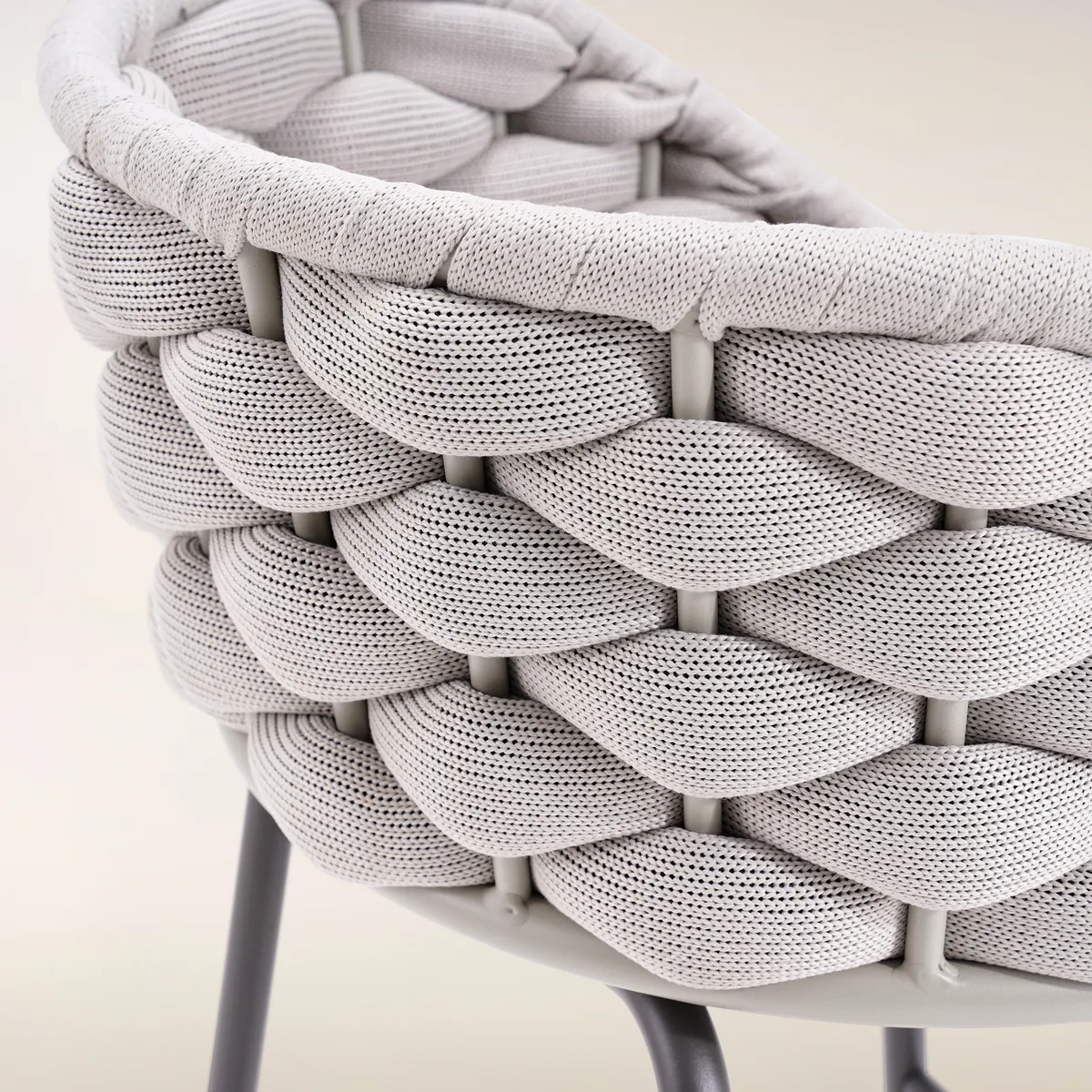 2 PCS Woven Rope Patio Bar Stool Modern Yard & Patio Chairs — image 17