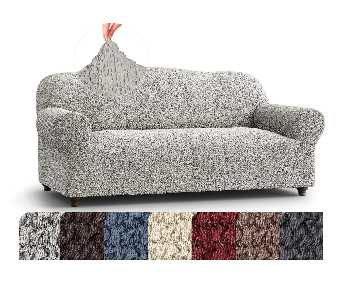 Sofa Slipcovers - 1-Piece Furniture Protector - Form Fit, Machine Washable - CottonRich Collection — image 14