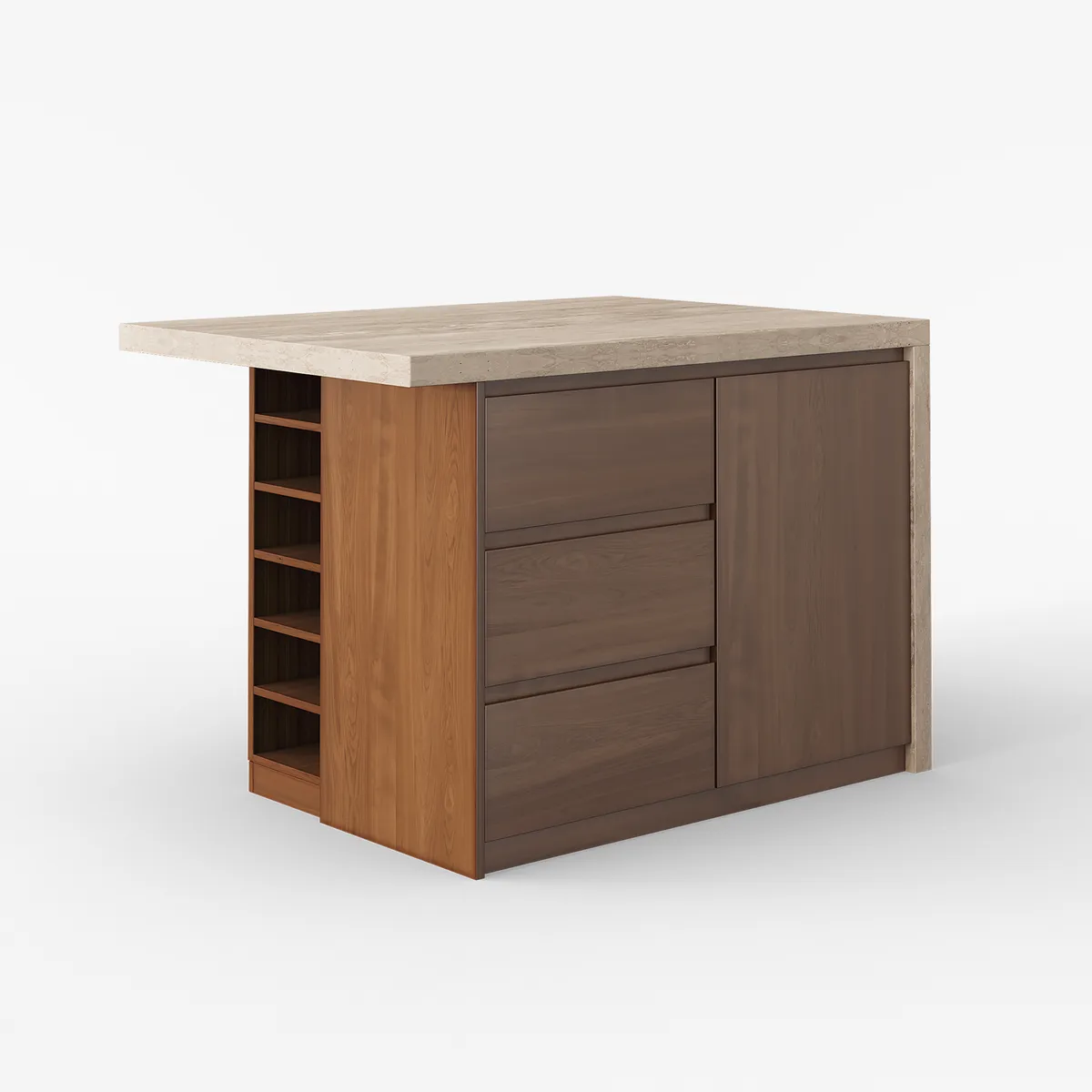 72" Modern Kitchen Island Laminate & 4 Counter Stools Set Storage Cabinet — image 29