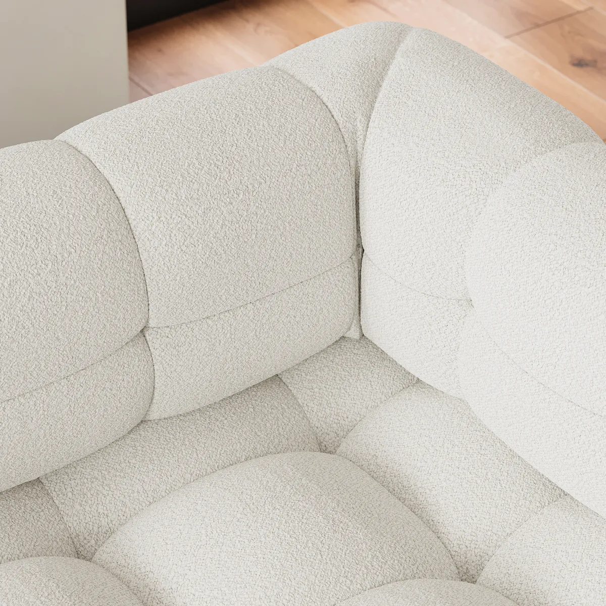76" Queen Boucle Pull-out Sofa — image 19
