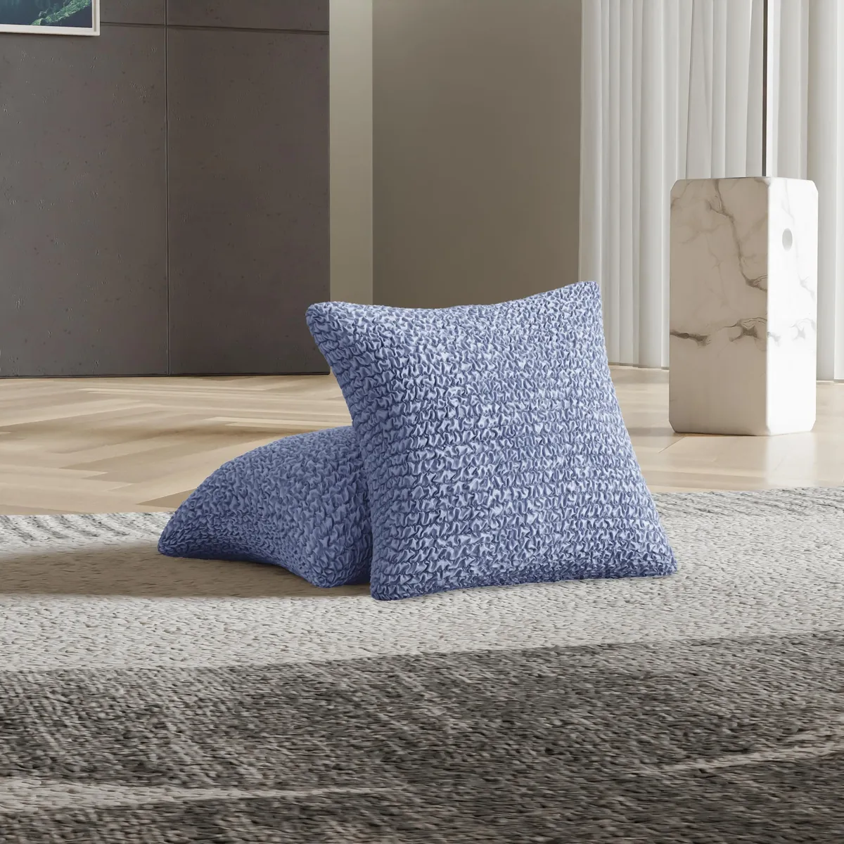 Pillow Slipcovers - 1-Piece Furniture Protector - Form Fit, Machine Washable -MicrofibraCollection — image 4