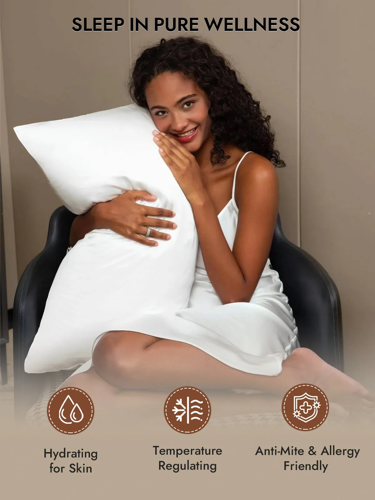 2Pcs 30Momme 100% Silk Pillowcases Bundle- Hidden Zipper — image 5