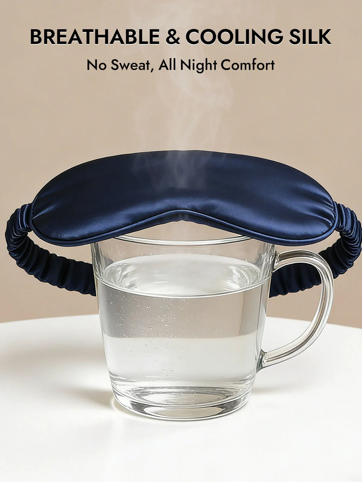 100% Mulberry Silk Sleep Eye Mask with Elastic Band — image 4