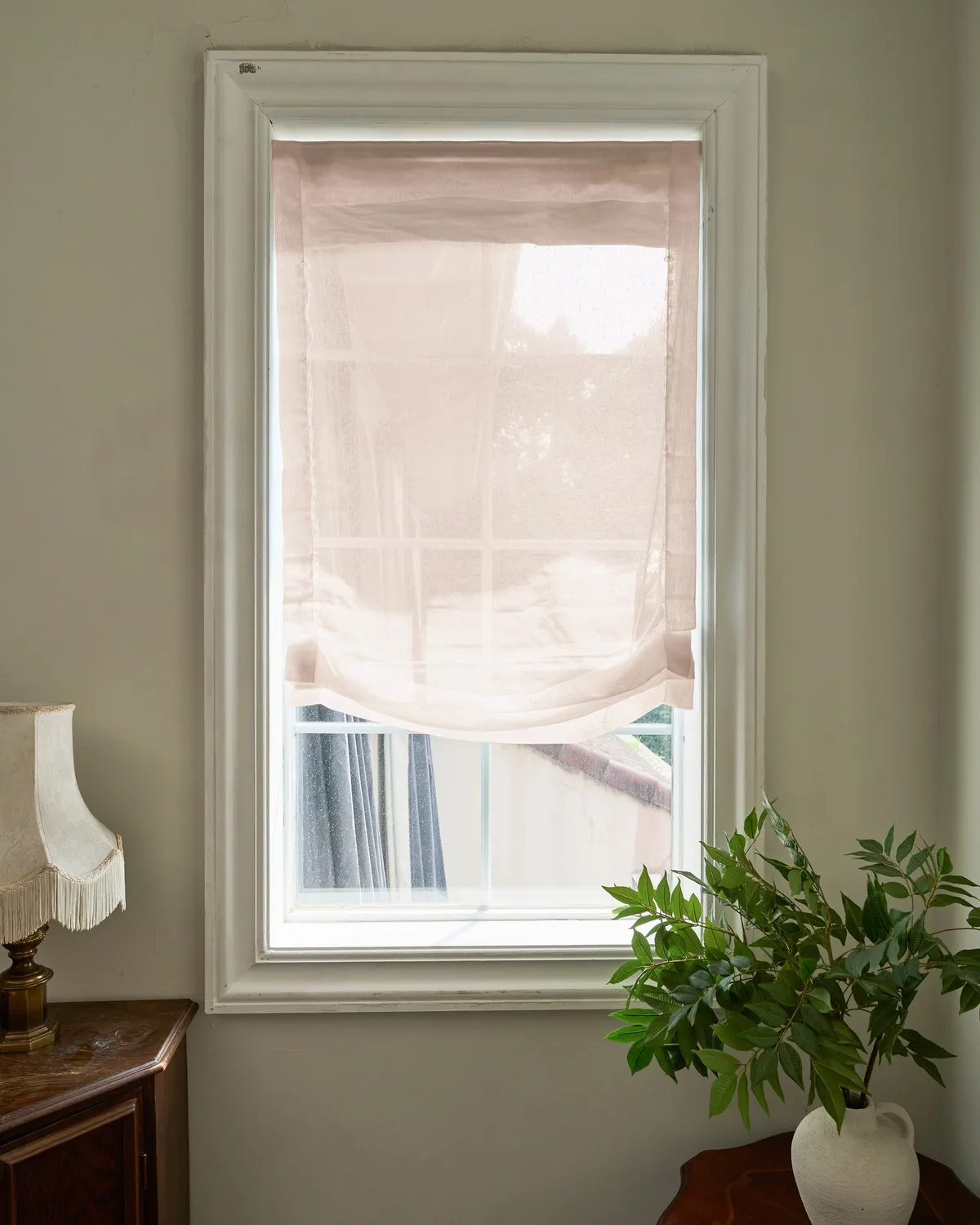 Yarn Sheer Relaxed Custom Roman Shade