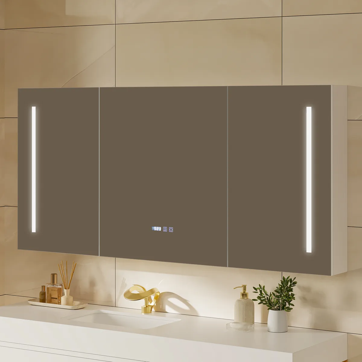 59" LED Bathroom Medicine Cabinet — image 2