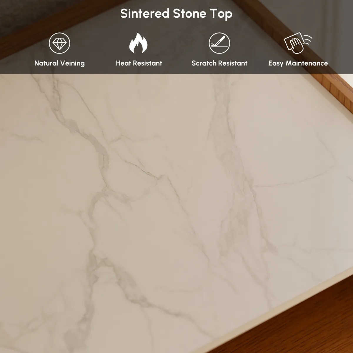 Arvona 47" 6-Drawer Dresser with Sintered Stone Top — image 7