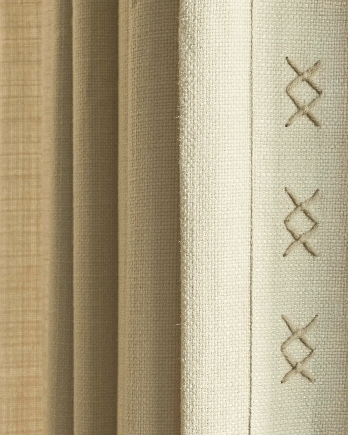Arden Textured Custom Curtain with Trim — image 5