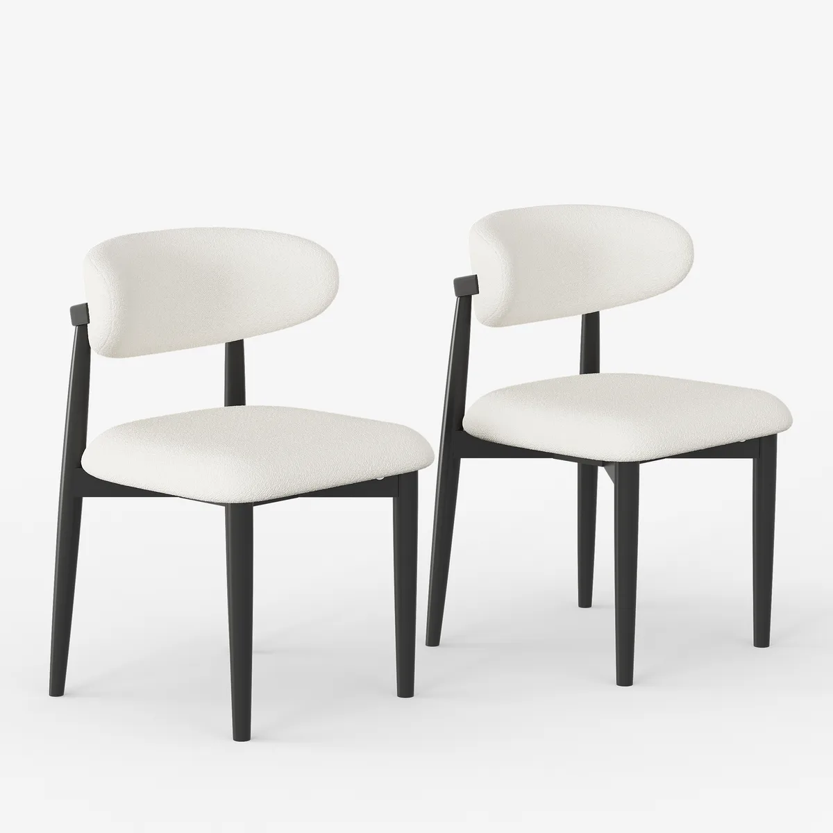 Dining Set 67"-79" Extendable Dining Table Black with 6 Chairs — image 28
