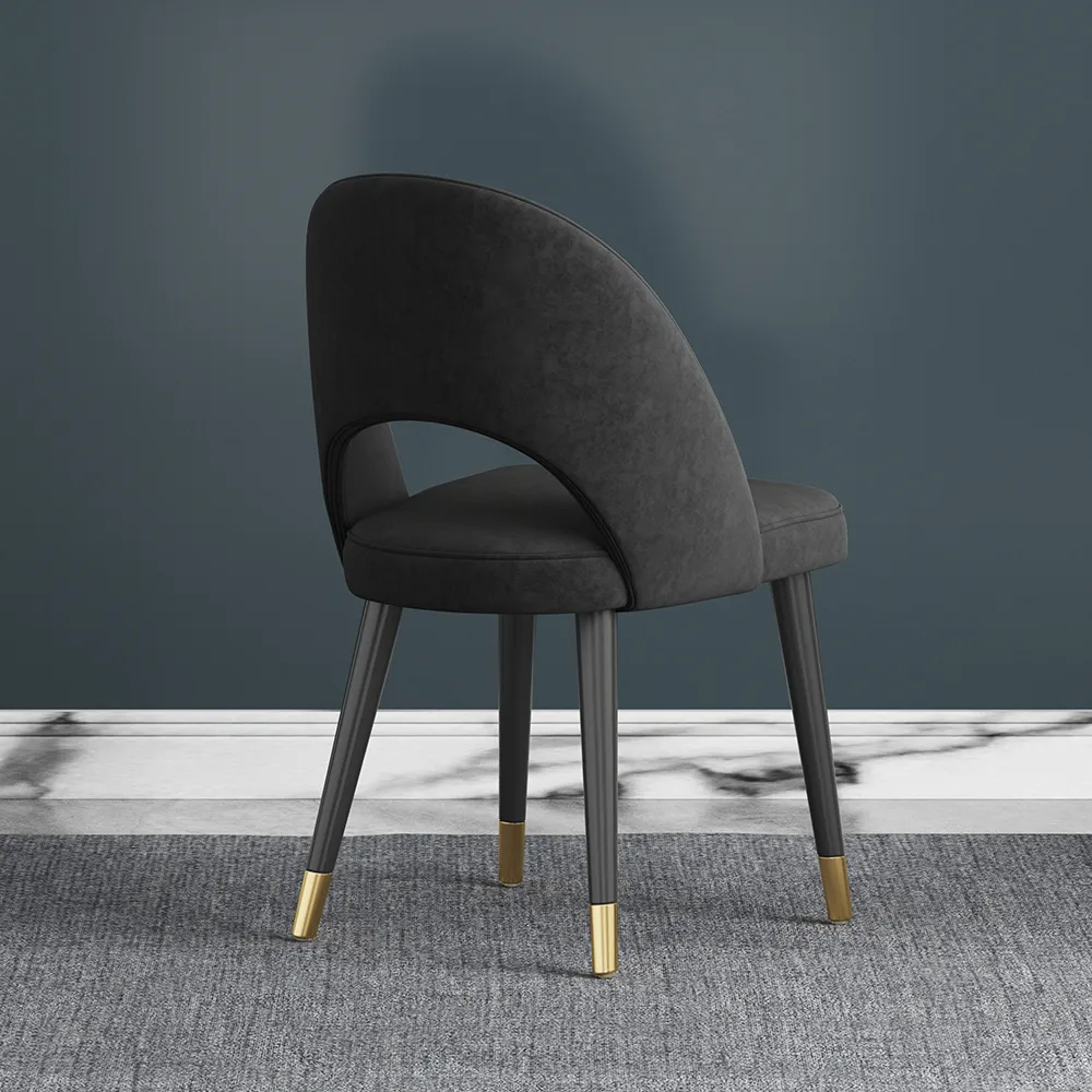 4-Pieces Modern Dining Chairs Cotton and Linen Upholstery — image 16