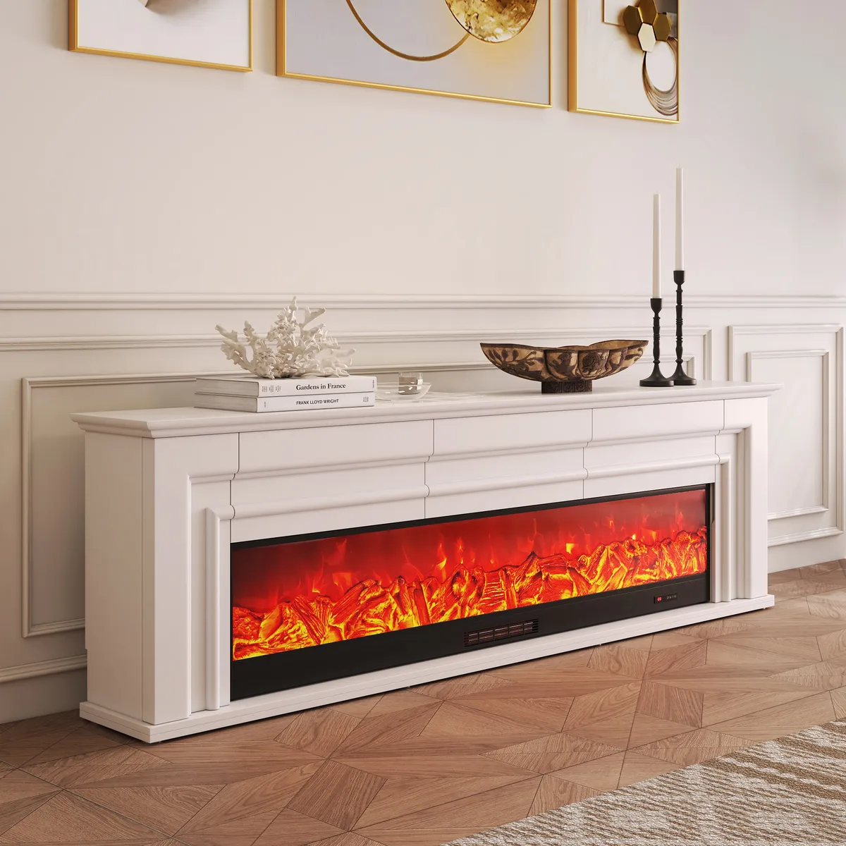 60" Electric Fireplace TV Stand with Remote Control — image 21