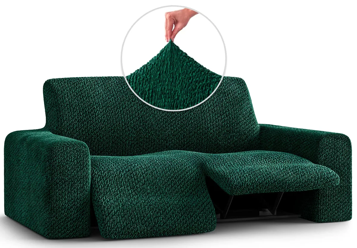 Recliner Loveseat Slipcover - 1-Piece Furniture Protector - Form Fit, Machine Washable -VelvetCollection — image 4