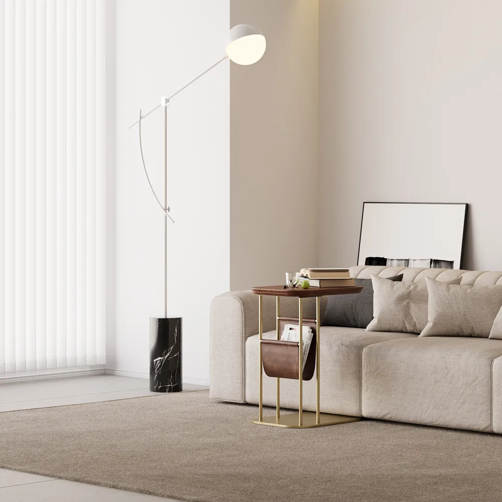 Modern Small C Shaped Rotating Side Table — image 14
