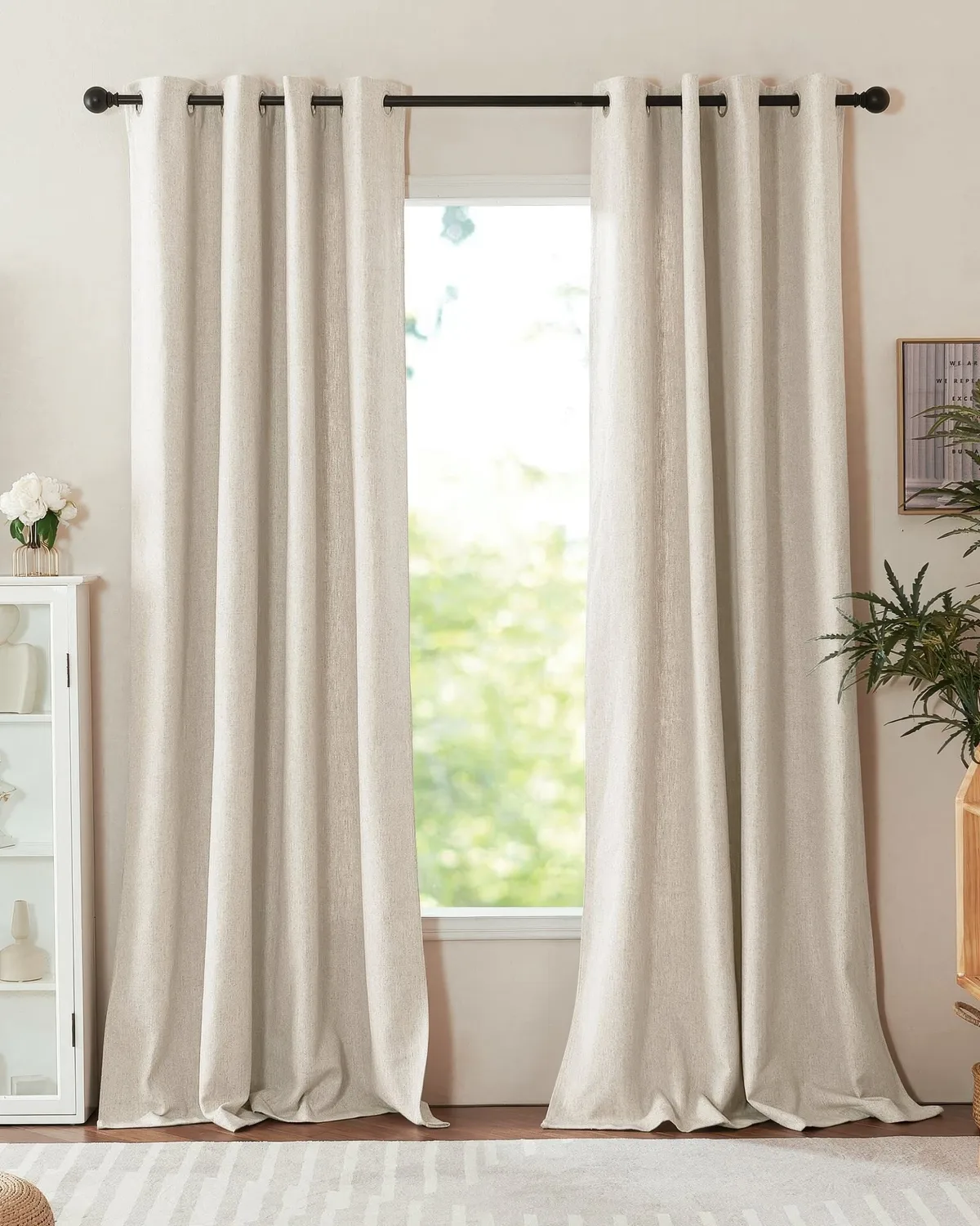 Venetian Linen Blend Heavyweight Textured Custom Curtain