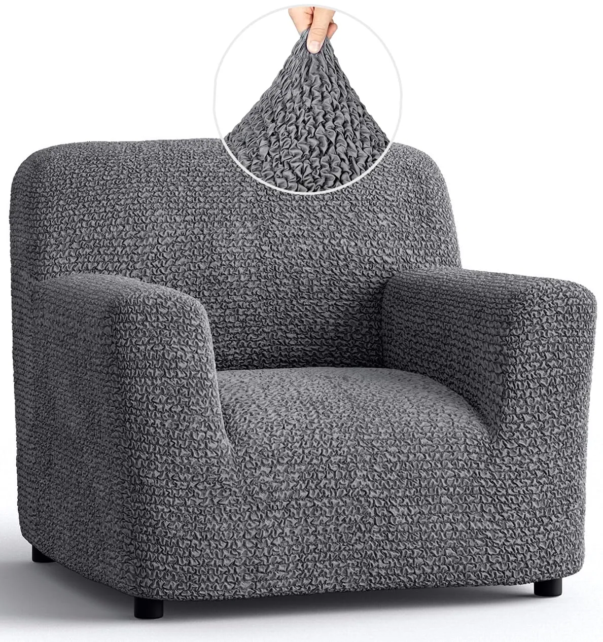 Armchair Slipcovers - 1-Piece Furniture Protector - Form Fit, Machine Washable -MicrofibraCollection — image 23