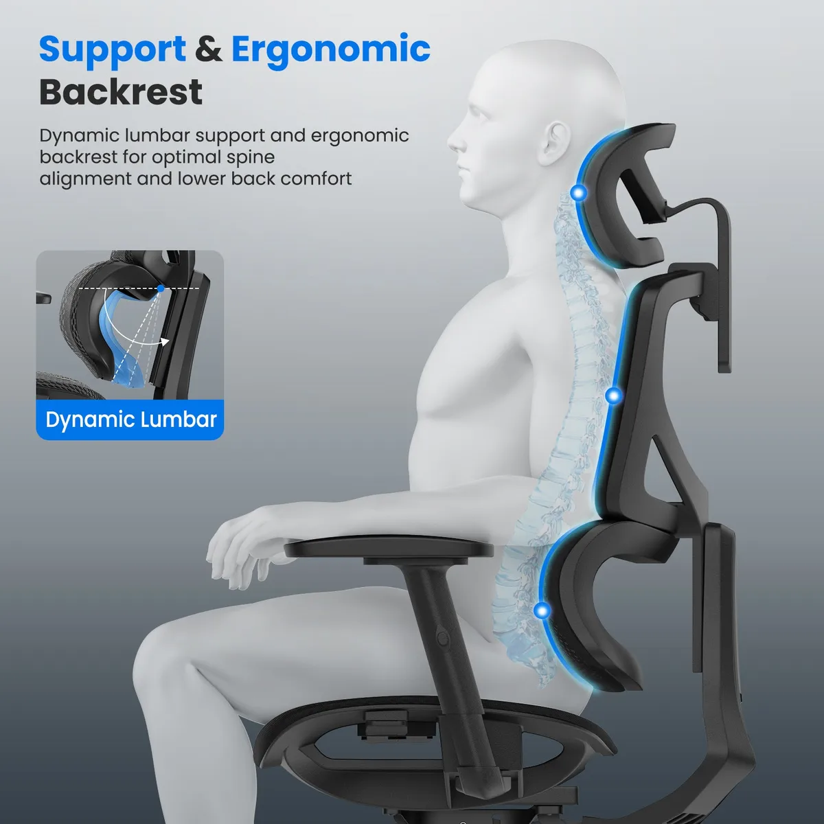 L1 (Ergo UPGRADE 518) | Ergonomic Office Chair — image 3