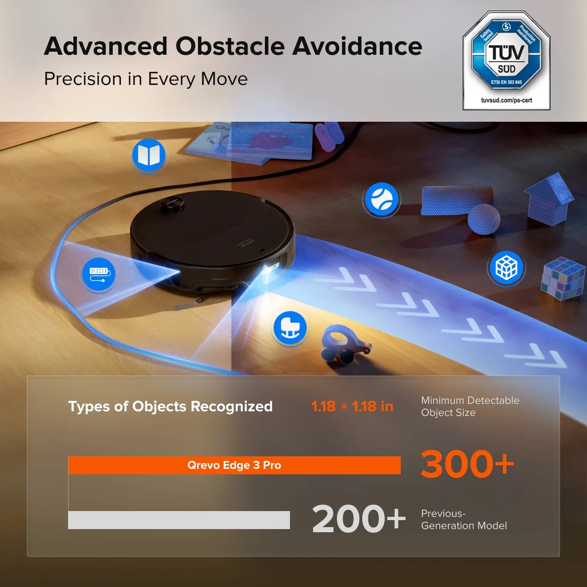 Roborock Qrevo Edge 3 Pro Robot Vacuum and Mop with Hot Water Mopping & Intelligent Dock — image 3