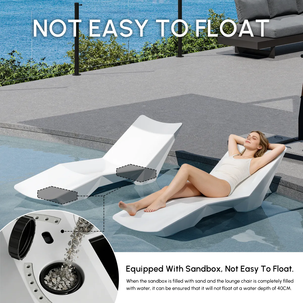 Outdoor Weather-Resistant Pool Chaise Lounge — image 8