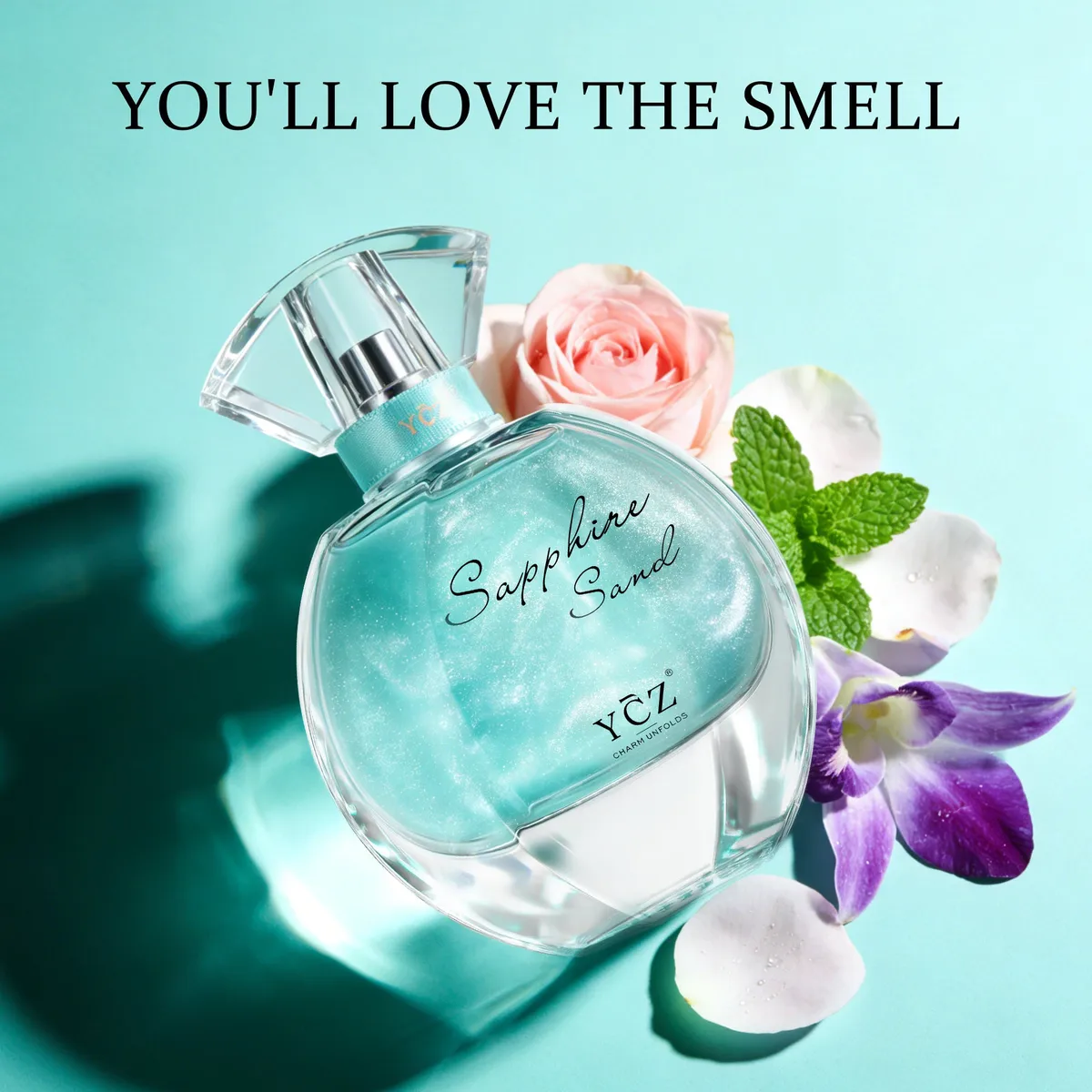 Sapphire Sand Eau de Parfum, 1.7fl oz, Fruity Floral Fresh Elegant Women’s Perfume, Long Lasting Fragrance — image 2