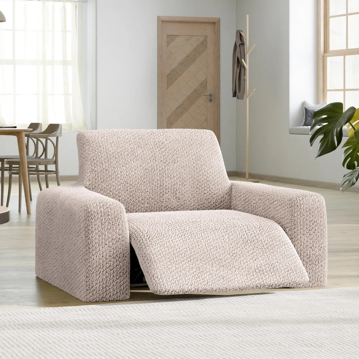 Recliner Chair Slipcover - 1-Piece Furniture Protector - Form Fit, Machine Washable -VelvetCollection — image 8