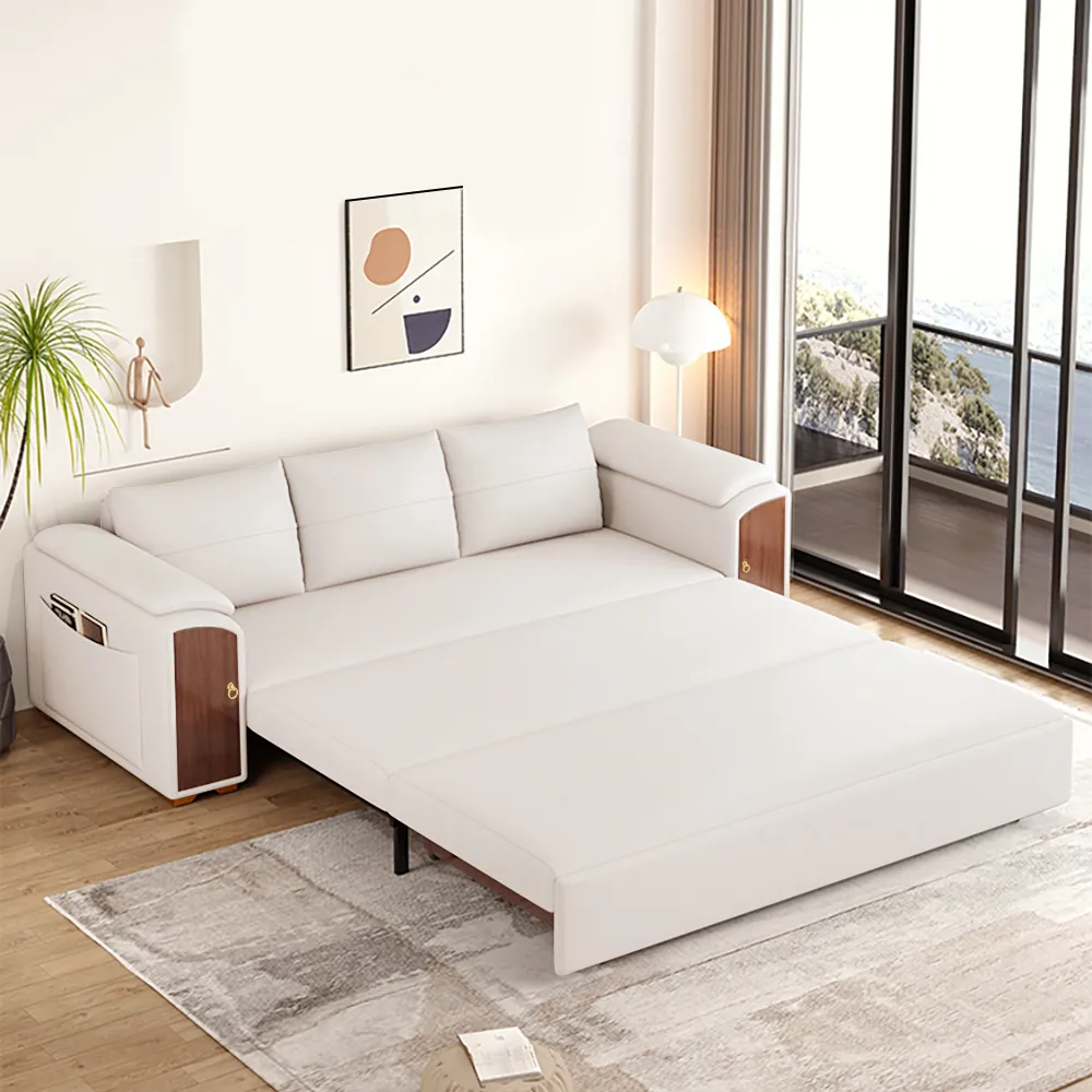 94.5" Pull Out Sofa Bed Convertible Sleeper with Lift-top Coffee Table — image 14