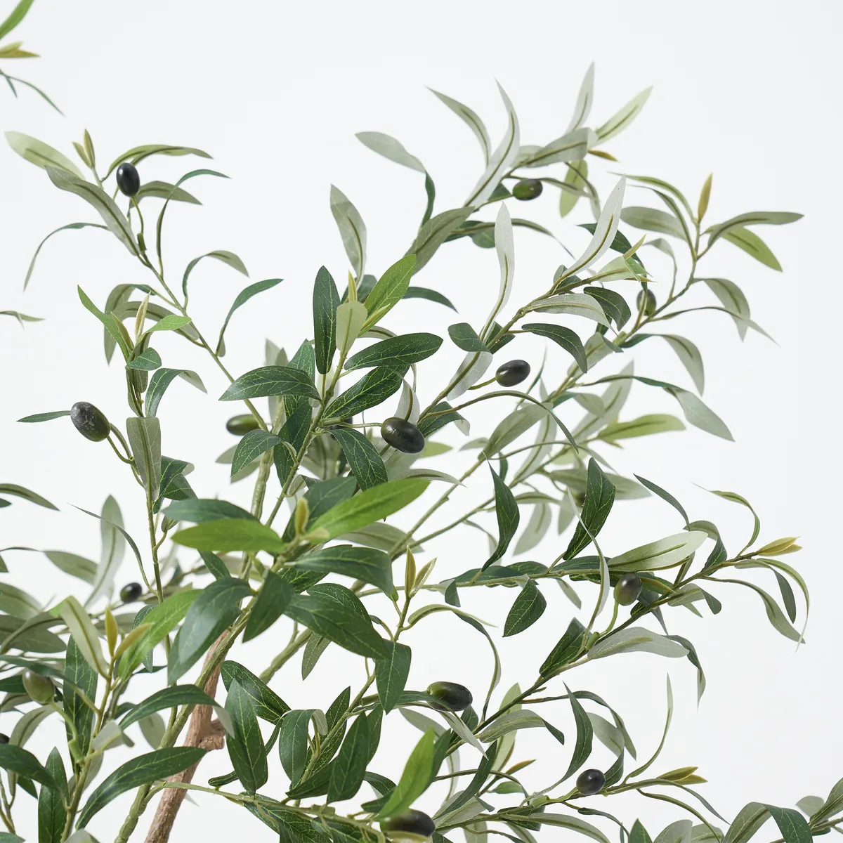 6 ft. Artificial Olive Tree with Planter and Decorative Pebbles — image 10