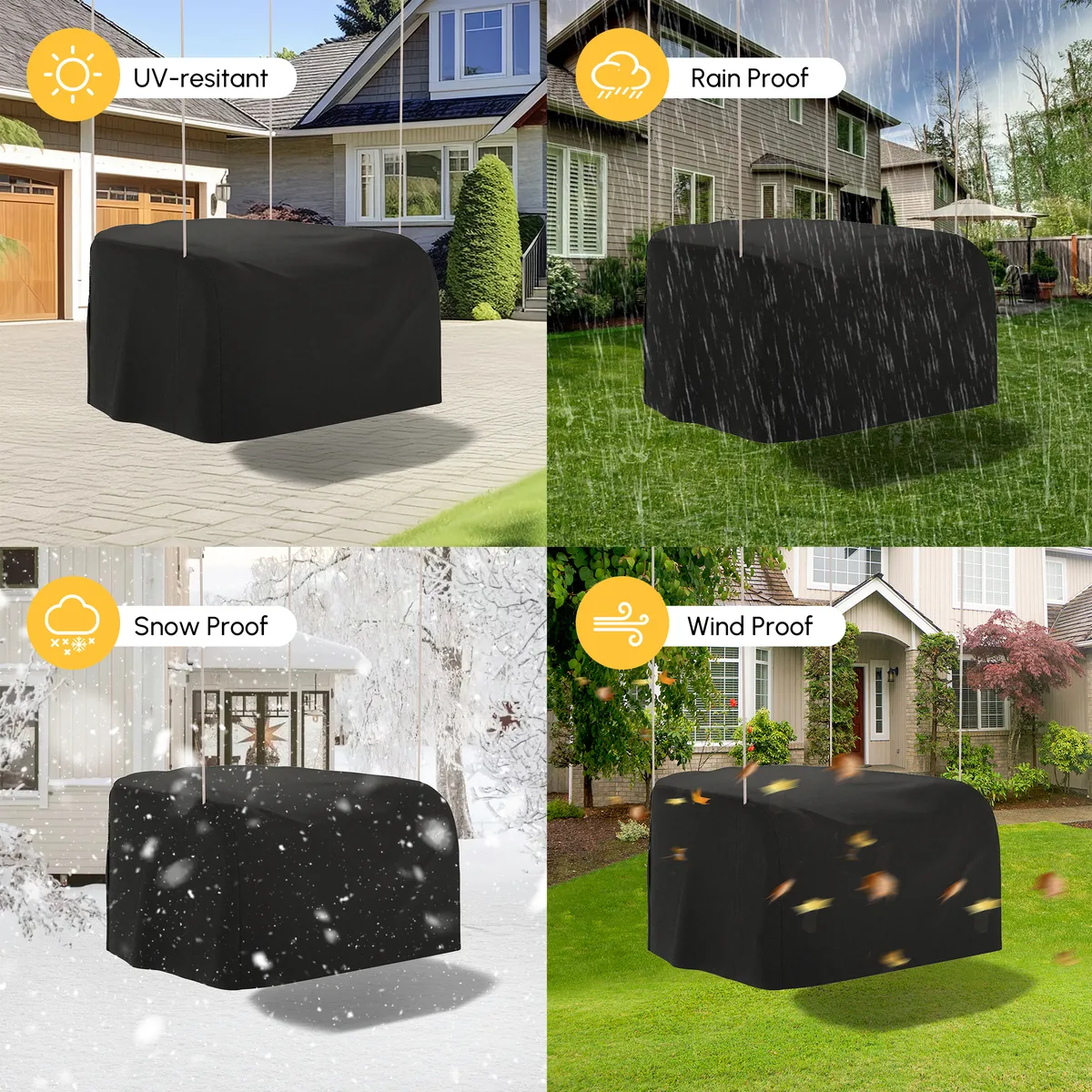 Costra 600D Tough Canvas Waterproof Outdoor Patio Swing — image 7