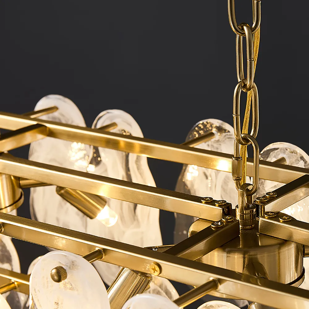 Cloude Modern Multi-Tier Cloud Glass Pendant Light Kitchen Island Light Adjustable Chain — image 7