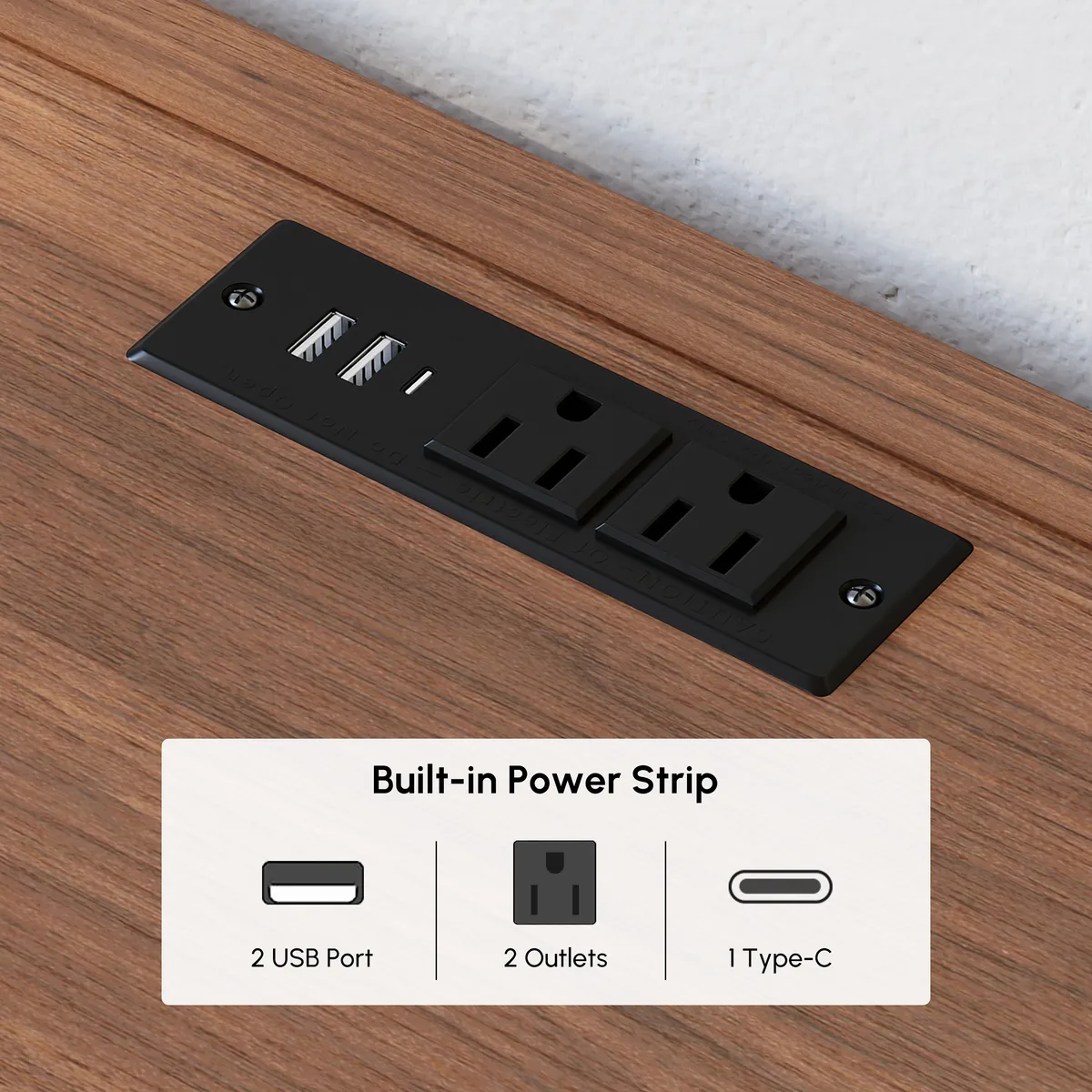 47" Fluted Natural 6-Drawer Dresser with Charging Station — image 18