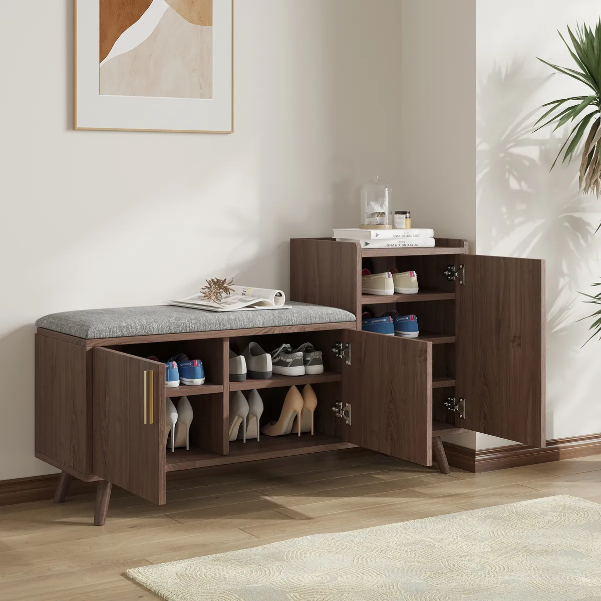 Shoe Storage Entryway Bench — image 24