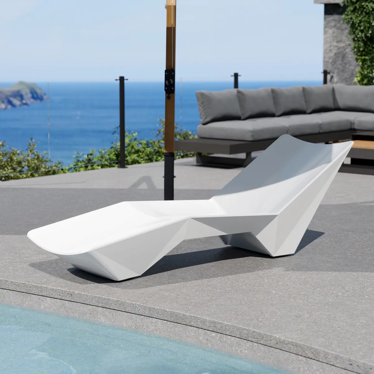 Outdoor Weather-Resistant Pool Chaise Lounge — image 2