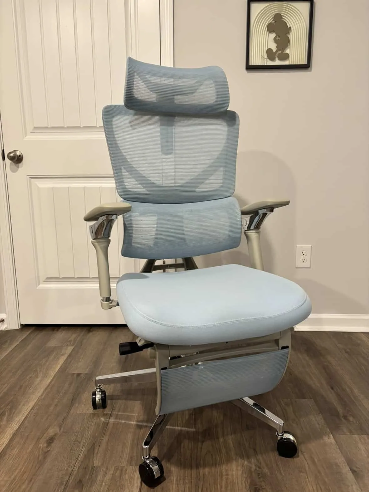 L1 Pro Full Aqua Blue Ergonomic chair — image 3