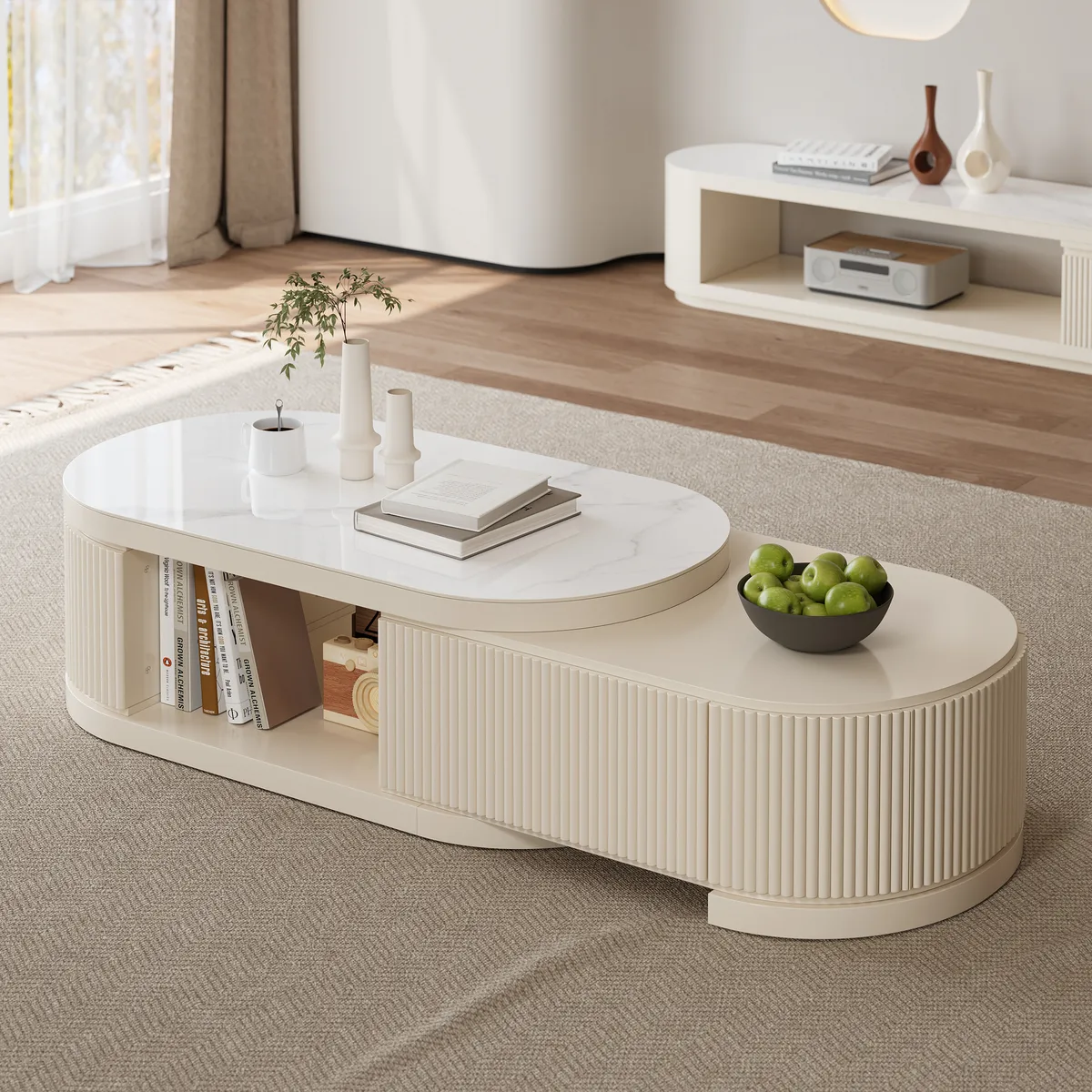 Velar 71" Extendable TV Stand & Coffee Table Set — image 9
